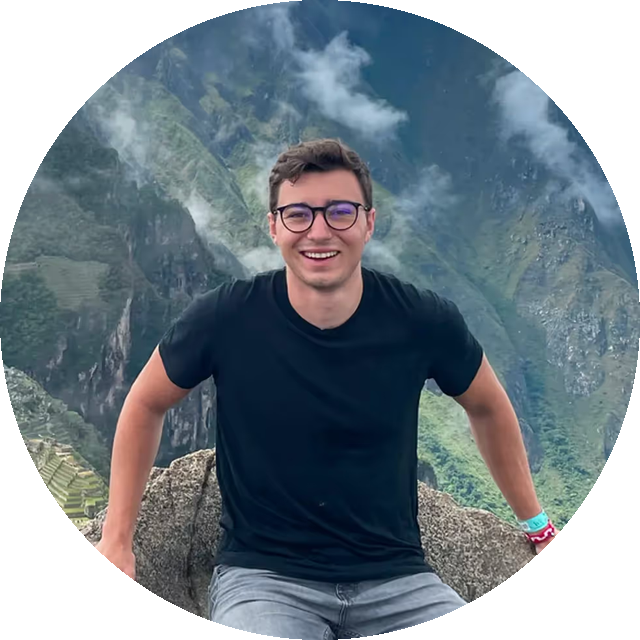 Mikołaj Bartyzel, co-founder, at Machu Picchu